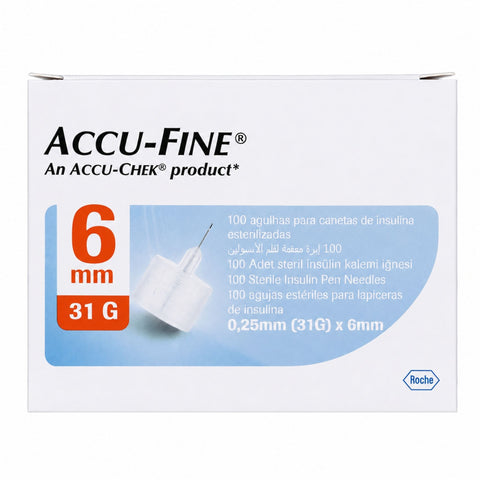 ACCU-FINE PEN NEEDLE 0.25MM 31G*6MM