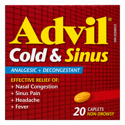 ADVIL COLD AND SINUS TABLET 20PC