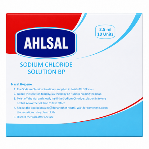 AHLSAL SODIUM CHLORIDE SOLUTION 10UNITS