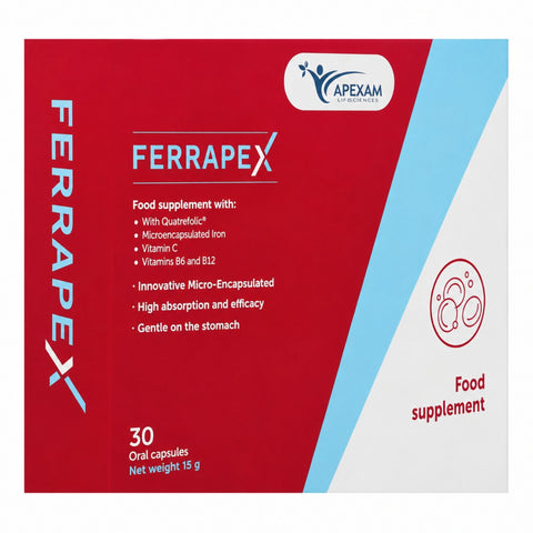 APEXAM FERRAPEX كبسول 30 كبسولة