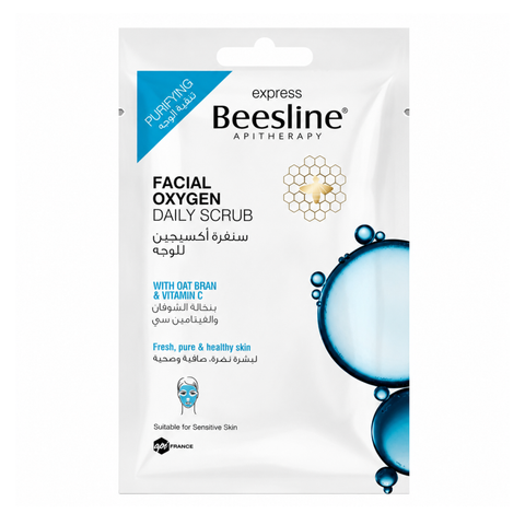 BEESLINE غسول أوكسجين للوجه مقشر يومي 25 جم كيس