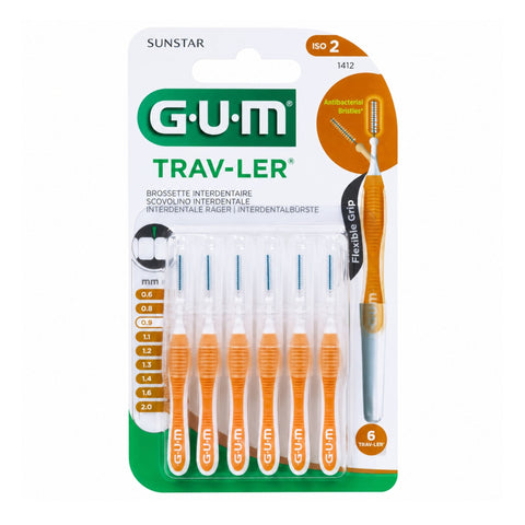 BUTLER GUM فرشاة أسنان بينية ترافلر 6 قطع