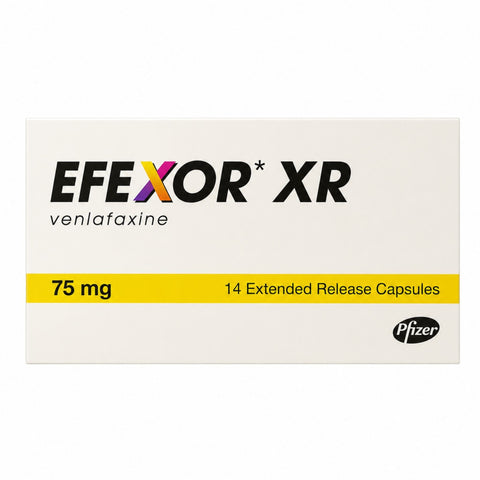 EFEXOR-XR 75MG CAP 14'S