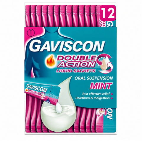 GAVISCON DOUBLE ACTION SACHET 12*10ML