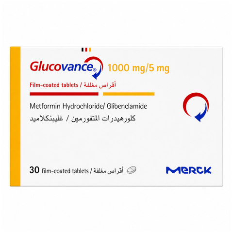 جلوكوفانس أقراص 1000/5 ملجم 30 حبة