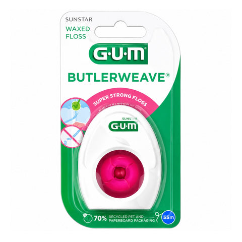 خيط تنظيف الأسنان بالشمع GUM BUTLER WEAVE