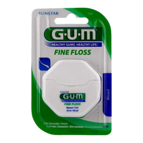 GUM خيط تنظيف الأسنان الناعم 55 مترًا