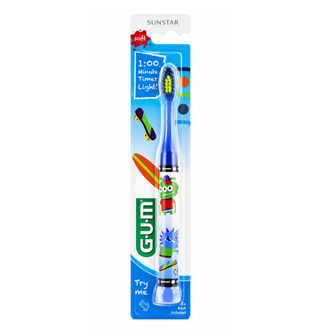GUM فرشاة أسنان جونيور مونستر مضيئة 903 M