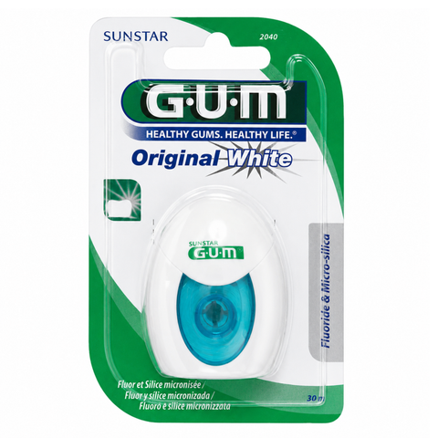 خيط أسنان GUM ORIGINAL WHITE بطول 30 متر