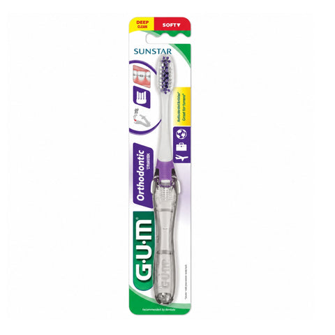 فرشاة أسنان GUM تقويم الأسنان للسفر -125MH
