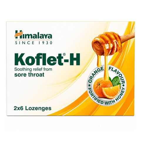 HIMALAYA KOFLET أقراص استحلاب بالبرتقال 2*6