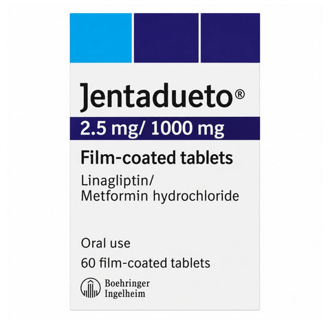 JENTADUETO 2.5+1000 MG TAB 60'S