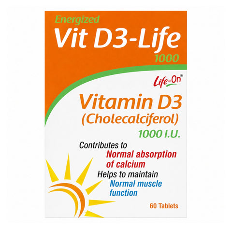 LIFE ON VIT D3 1000 IU TAB 60'S