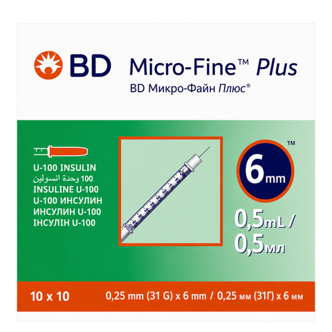 MICROFINE PLUS 0.5ML