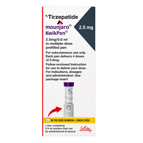 MOUNJARO KWIKPEN 2.5MG/0.6ML PRE-FILLED PEN 1'S(4 DOSES /PEN)