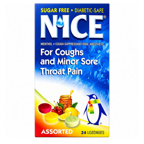 NICE LOZENGES بالعسل والليمون 24 قطعة