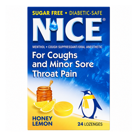 NICE LOZENGES HONEY LEMON 24'S