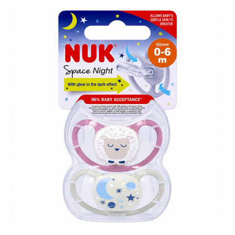 NUK PACIFIER SILICON S2 SPACE 1/BOX