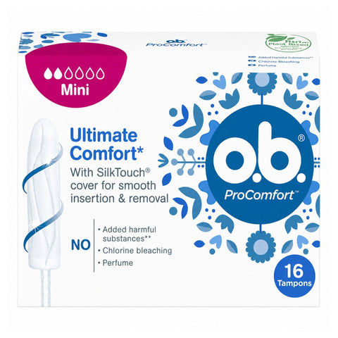 OB TAMPONS COMFORT MINI 16'S