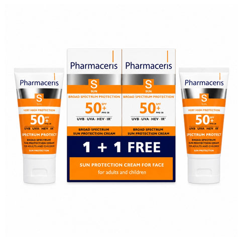 PHARMACERIS SPECTRUM SUN PROTECTION CREAM SPF50+(1+1)