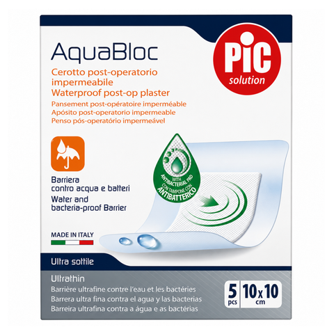 PIC-AQUABLOC PLASTERS 10*10CM 5PCS