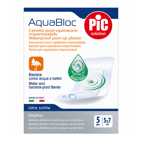 PIC-AQUABLOC POST-OP(معقم)5*7سم 5قطع/عبوة