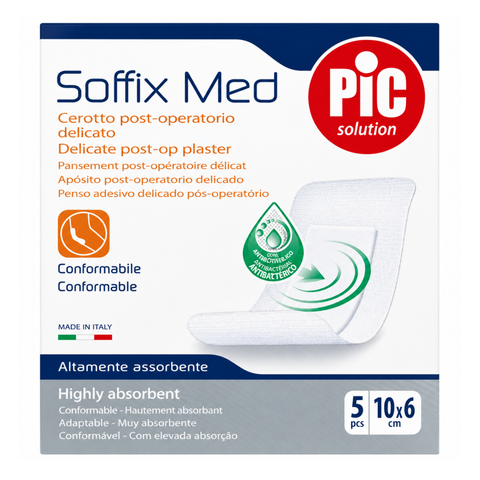 PIC-SOFFIX MED PLASTER 10*6CM 5'S