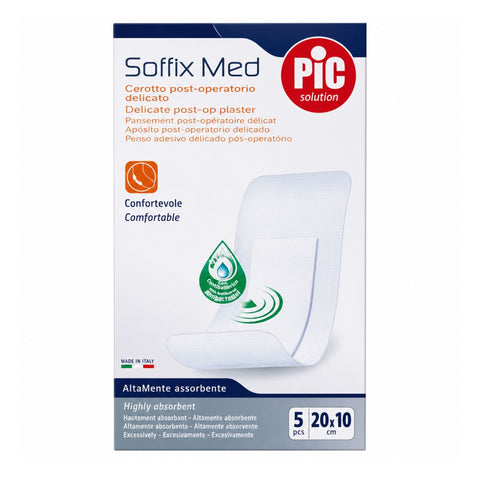 PIC-SOFFIX MED PLASTER 20*10 STERILE 5'S