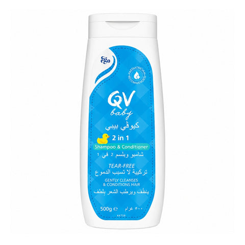 QV بيبي 2 في 1 شامبو وبلسم 500 جم