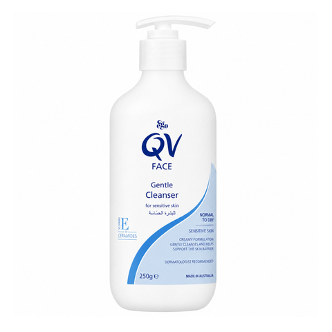 QV للوجه العادي إلى الجاف غسول لطيف 250 جم