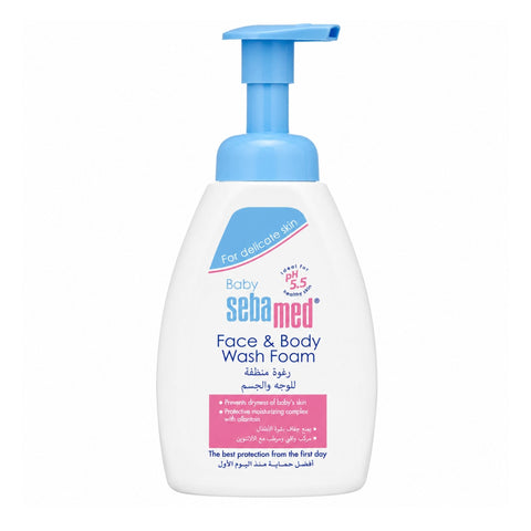SEBAMED BABY FACE&BODY WASH FOAM 400ML