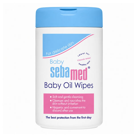 SEBAMED BABY OIL WIPES 70PCS