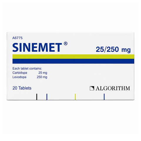 SINEMET 25/250MG TAB 20'S