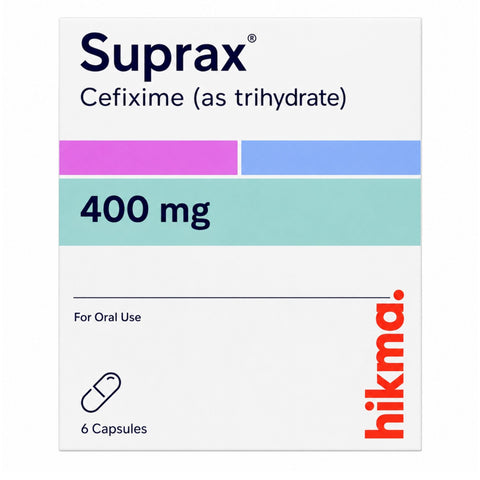 SUPRAX 400MG CAPS 6'S