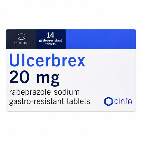 أقراص ULCERBREX 20 ملجم 14 قطعة