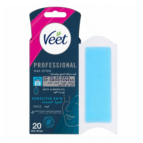 VEET PROFESSIONAL SENTIVITE STRIPS FACE 20PCS
