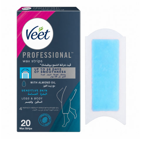 VEET PROFESSIONAL SENTIVITE STRIPS LEG &BODY 20PCS
