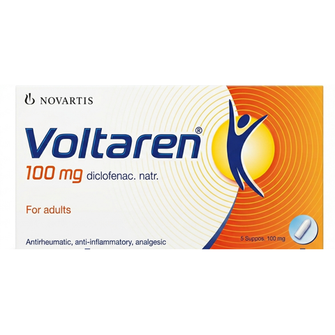 VOLTAREN SUPPOSITORY 100MG 5PC