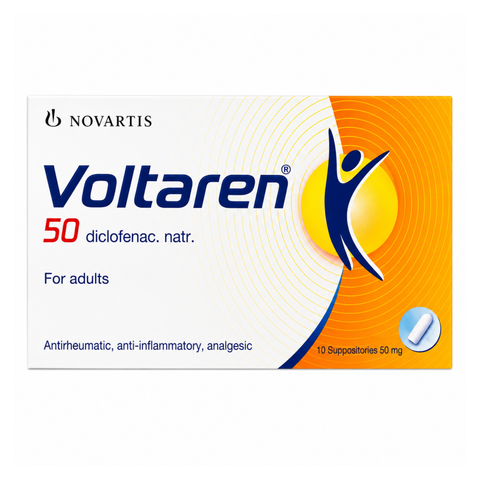 VOLTAREN SUPPOSITORY 50MG 10PC