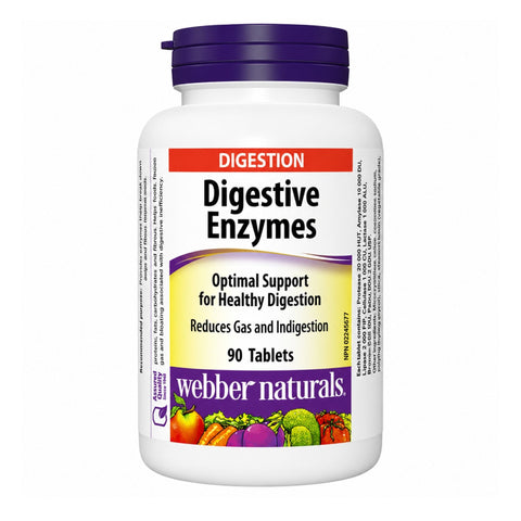 WEBBER NATURALS إنزيمات هاضمة 90 قرص
